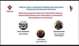 Bölümümüz Tübitak 2209/A Öğrenci Destek Programı kapsamında yapılan projeler 2