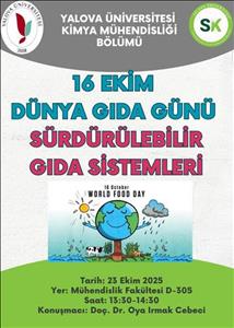 Dünya Gıda Günü 2025: Sürdürülebilir Gıda Sistemleri Semineri