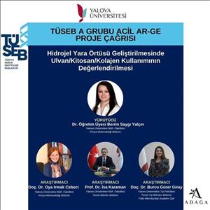 Bölümümüz Öğretim Üyelerinin Türkiye Sağlık Enstitüleri Başkanlığı (TÜSEB) Proje Başarısı