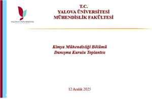 12.12.2025 Tarihli Bölüm Danışma Kurulu Toplantısı 